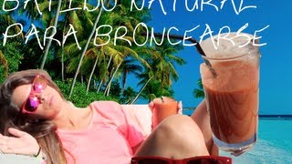 Batido de frutas para broncearnos