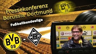 BVB Bundesliga Pressekonferenz nach: Borussia Dortmund - Borussia Mönchengladbach 1:2