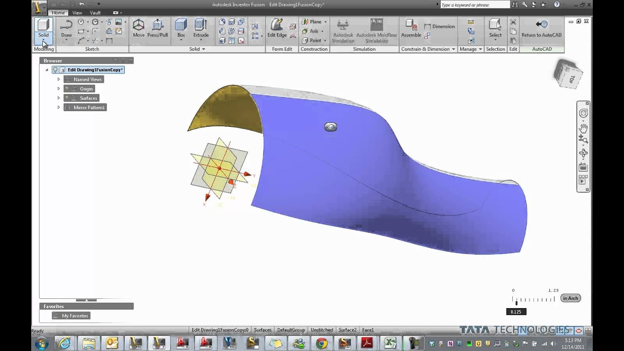 unfold surface for autocad