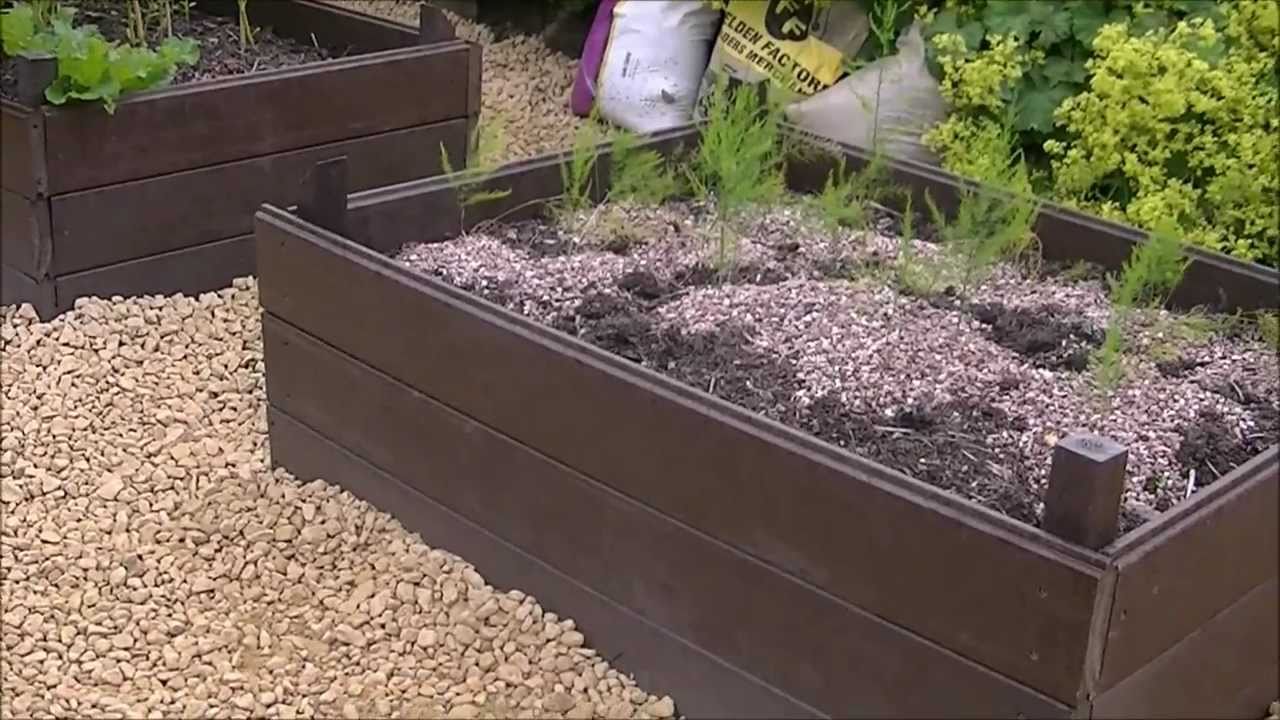 Recycled plastic raised beds for Incredible Edible