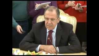 Начало переговоров С.В.Лаврова с Министром иностранных дел Гватемалы Ф.Кареррой
