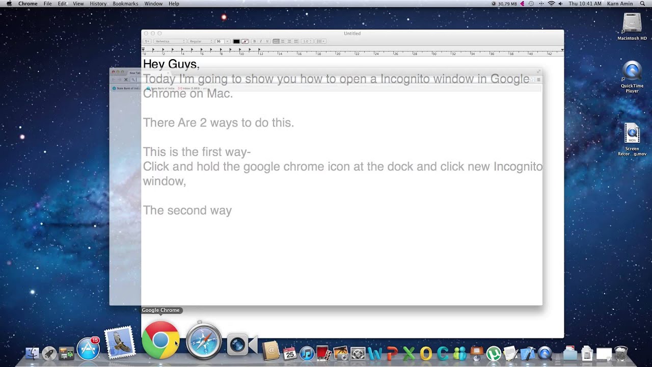 how to turn incognito for mac on chrome