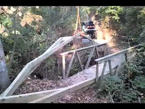 30' Homemade Bridge - YouTube