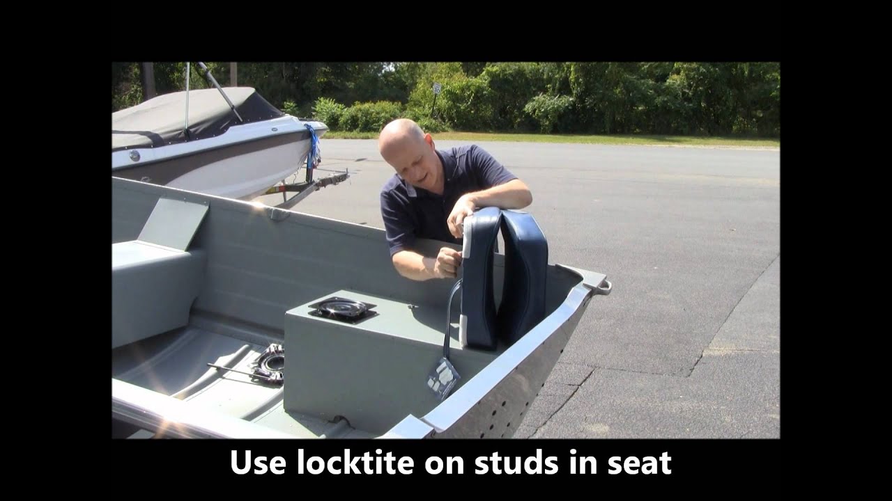 DIY Installing fishing seats on your row, jon or utility fishing boat 