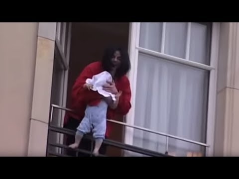 Michael Jackson dangles his baby over a hotel balcony - YouTube