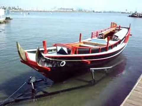 Launching Bunji, Classic Wooden Sailboat #1 復元琉球やんばる 