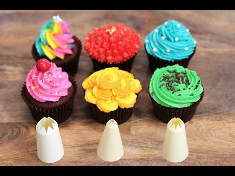 '6 Best Cupcake Frosting Styles using a STAR Piping Tip. Perfect Cupcakes!' on ViewPure