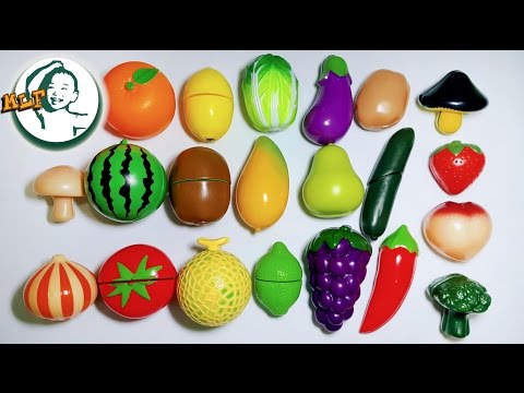 Learn names of fruits and vegetables by a simple matching game for kids|果物と野菜|