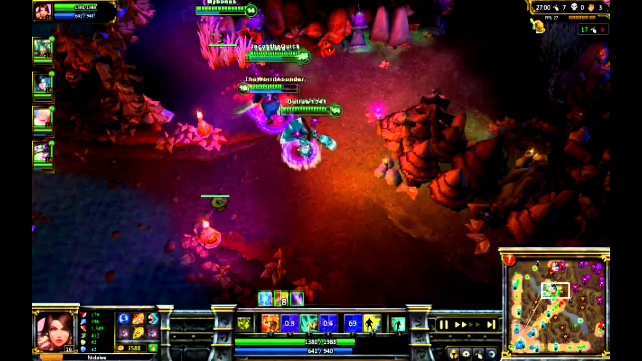 League of Legends - Nidalee game - YouTube