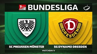SC Preußen Münster vs. SG Dynamo Dresden | Matchday 9 — Bundesliga 2 2025/26
