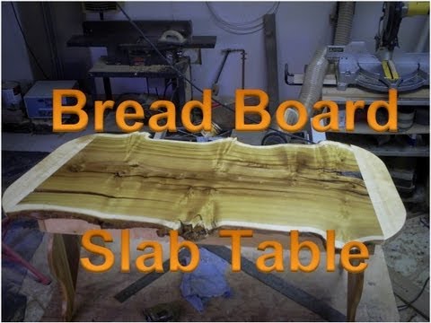 Mulberry Wood Slab Natural Edge Table - YouTube