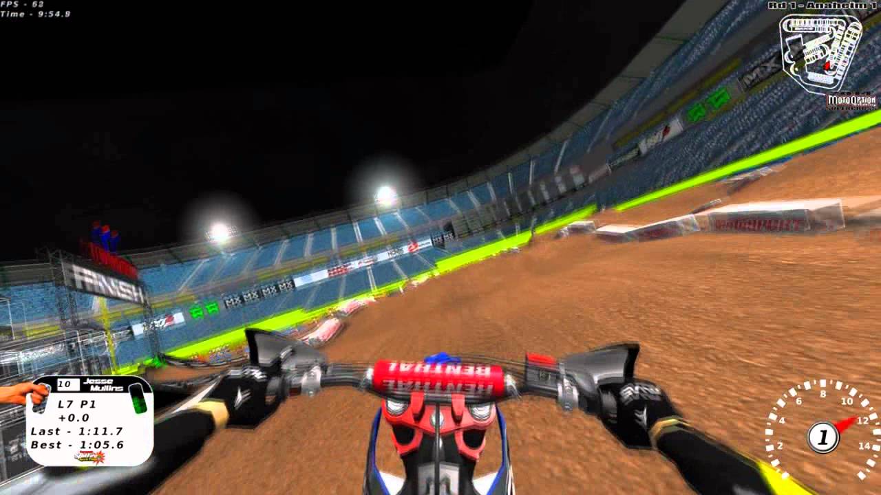 Mx Simulator - 2014 Supercross RD1 Virtual Lap - YouTube