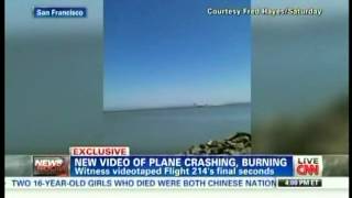 Raw Video   Fred Hayes Video of Asiana Flight 214 Crash on CNN