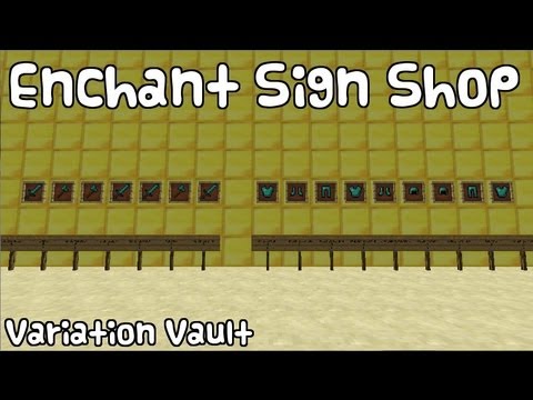 Minecraft Bukkit Plugin - Enchant Sign Shops - Enchant all items for ...