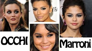 Make up tutorial smoky eyes celebrity occhi scuri