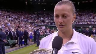 Petra Kvitova post-match interview - Wimbledon 2014