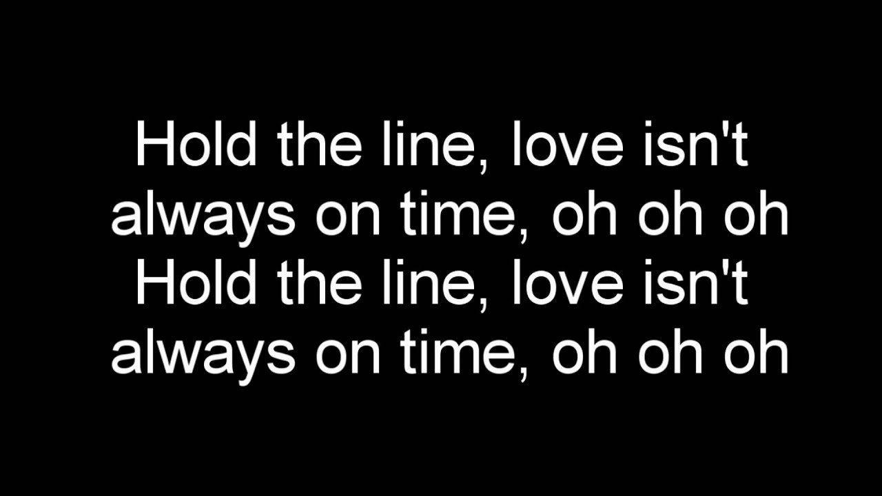 hold the line lyrics