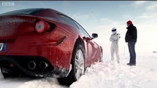 Ferrari FF Vs. Bentley Continental V8 on Ice! - Top Gear - Series 18 - BBC
