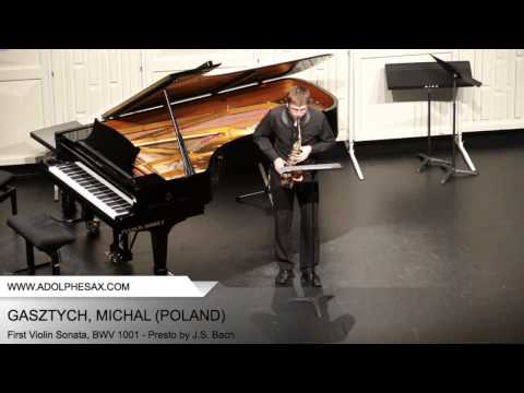 Dinant 2014 - Gastzych, Michal - First Violin Sonata, BWV 1001 - Presto by J.S. Bach