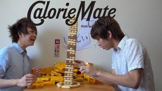 大量のカロリーメイトでジェンガしてみた　CalorieMate Jenga