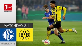 Revierderby! | FC Schalke 04 — Borussia Dortmund 2-2 | Highlights | Matchday 24 – Bundesliga 2022/23