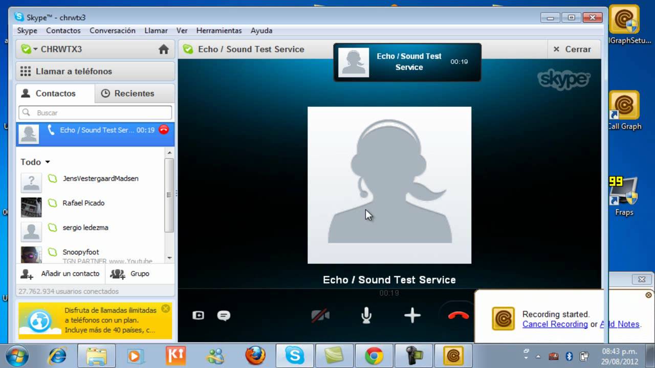Skype permitirá grabar llamadas