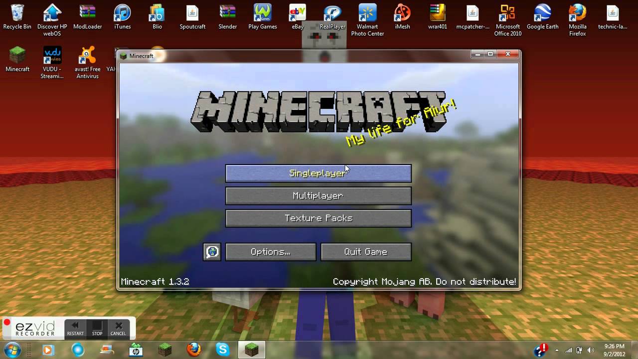 Minecraft how to install you are herobrine mod 1.3 - YouTube