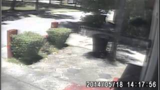 Auto Thief Placing Baby on Porch