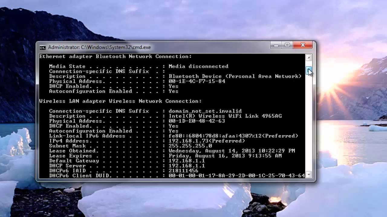 How to fix your network WiFi Connections using Command Prompt ipconfig