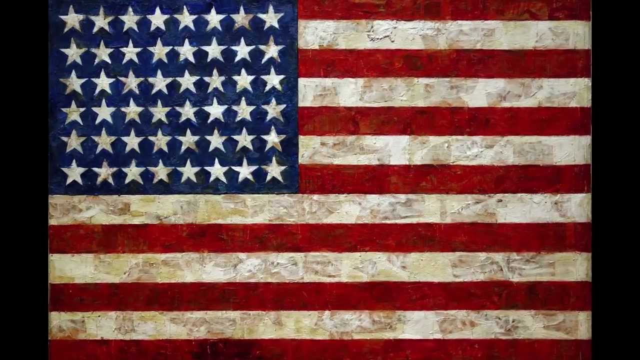 Jasper Johns, Flag, 1954-55 - YouTube