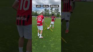 @MoAliFC Accurate pass challenge v Leão & Bennacer | #shorts