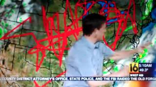 Insane Weather man Joe Snedeker freaks out on the air