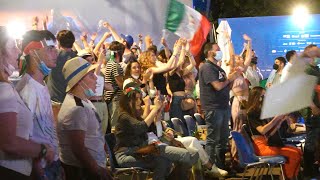 Casa Azzurri: l'esultanza dei tifosi ai gol di Italia-Svizzera 3-0 | EURO 2020