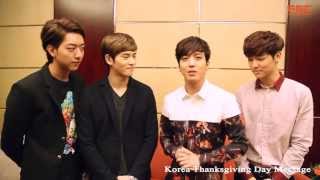 [CNBLUE] 2013 Message for Thanksgiving Day