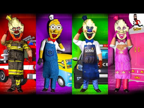 All the Mods of Ice Scream ► Rod is FireMan ► Funny moments in Ice Scream ► The evolution №7