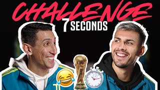 7 SECOND CHALLENGE | DI MARIA & PAREDES | WORLD CUP EDITION | JUVENTUS