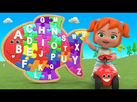 Color ABC Puzzle Wooden Toy Set 3D Kids | Little Baby Fun Learning Alphabets ABC Song for Children