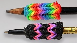 Rainbow Loom Nederlands - Pen grip / potlood grip || Loom bands, rainbow loom, nederlands, tutorial