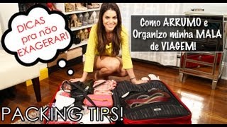 Como Arrumar e Organizar a MALA de Viagem! por Camila Coelho