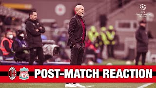 Pioli, Tonali and Florenzi | #MilanLiverpool Post-match reaction | Champions League