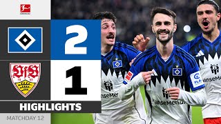 Late Drama With A Man Down! | HAMBURGER SV — VFB STUTTGART | Highlights | Matchday 12 – Bundesliga