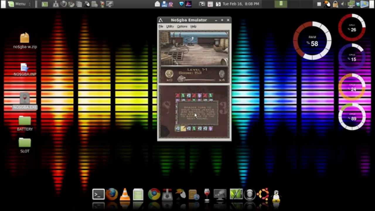 Nintendo DS Emulator NO$GBA in Ubuntu - YouTube