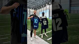 Strong bonds across sports 🏈⚽? #IMInter #Shorts