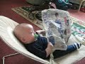 Funny Cute Baby, Reading the Newspaper. 2010