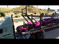 GTA 5 Online - Fun Times with a Car Carrier Truck! (GTA 5 Funny Multiplayer Glitches and Moments!)