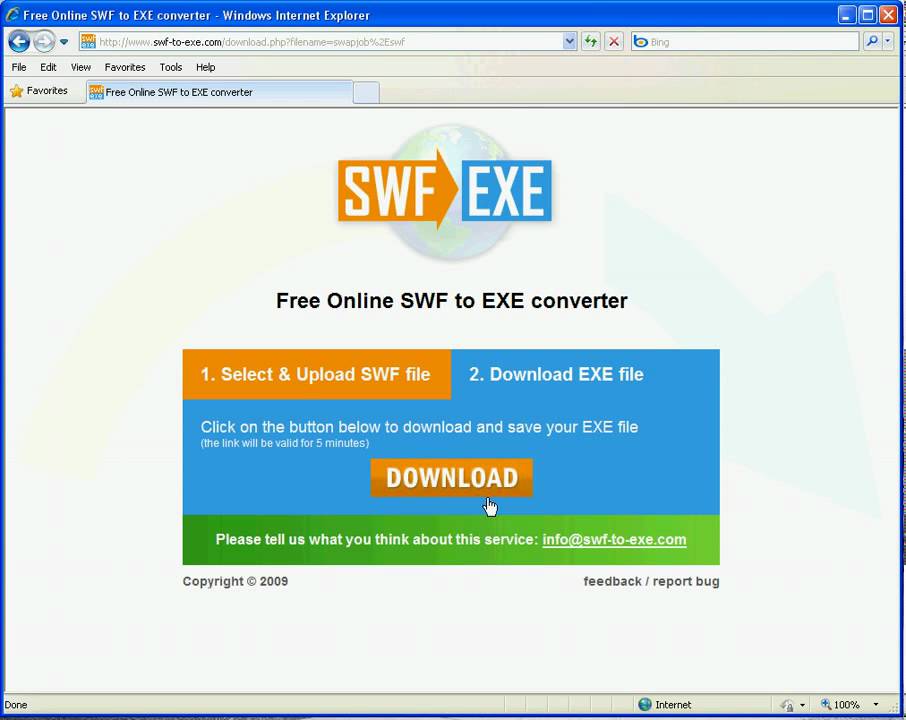 Convert swf files to exe online - YouTube