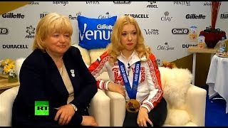 Чемпионка Сочи в танцах на льду Е. Боброва: Мы выигрываем благодаря поддержке спорткомитетов