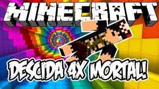 DESCIDA QUADRUPLAMENTE MORTAL! - Minecraft