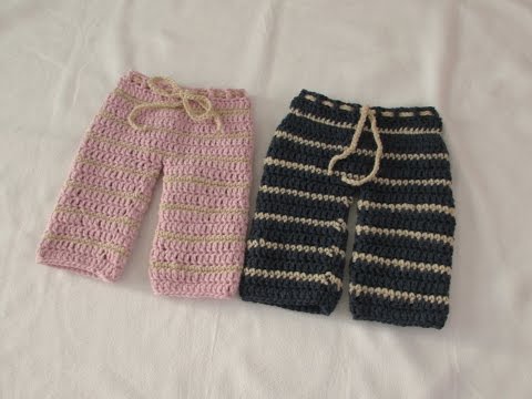 Very Easy Crochet Pants / Trousers / Shorts Tutorial - Any Size