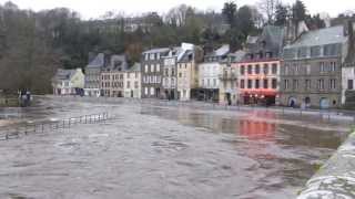 Quimperlé inondations - montée des eaux du 1er janvier 2014